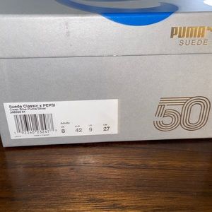 Puma Suede X Pepsi Size 9. New In Box